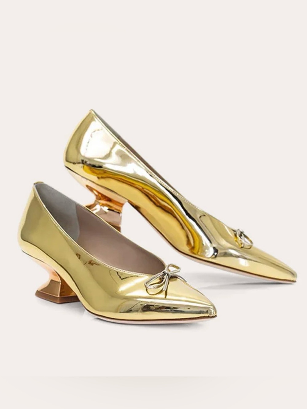 Chelsea Paris Women's Leather Mirrored Pump Size 9.5